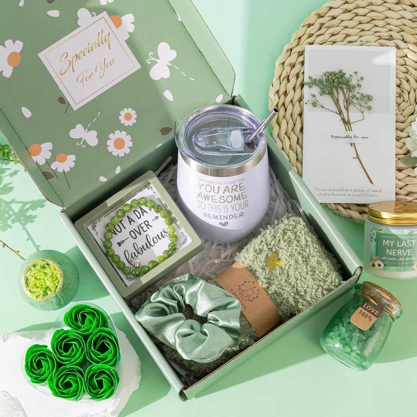 Coffret spa PREMIUM pour femme – Parfum Feuilles Vertes & Eucalyptus