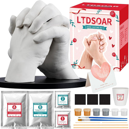 Kit de Moulage de Mains pour Couples – Souvenir Romantique à Créer à Deux