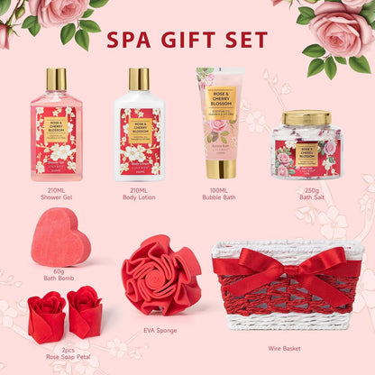 Édition spéciale Saint-Valentin | Coffret Spa PREMIUM – Rose & Fleur de Cerisier