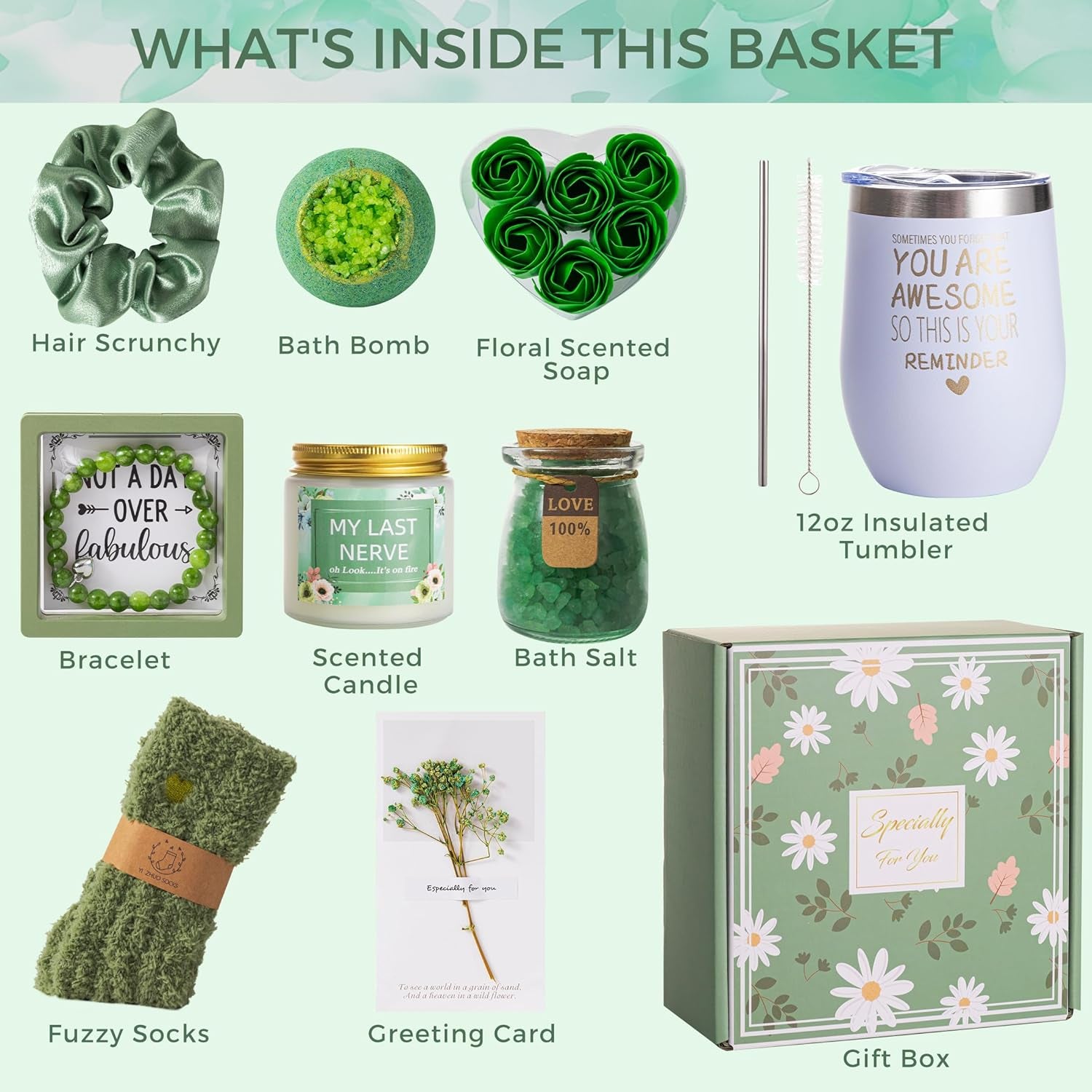 Coffret spa PREMIUM pour femme – Parfum Feuilles Vertes & Eucalyptus