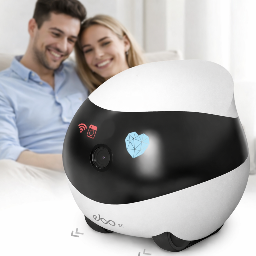 Robot Caméra WiFi 1080P avec Audio et Vidéo en Temps Réel | Restez en Communication à Distance