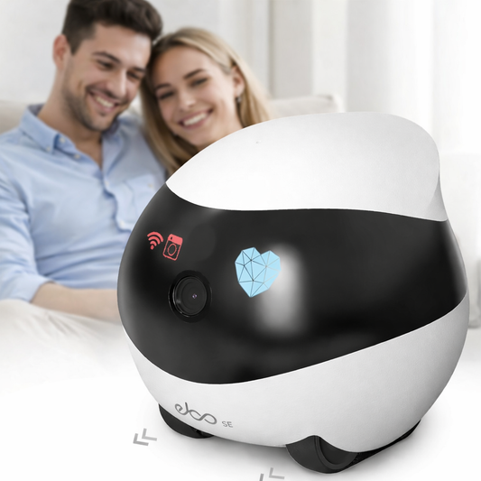 Robot Caméra WiFi 1080P avec Audio et Vidéo en Temps Réel | Restez en Communication à Distance
