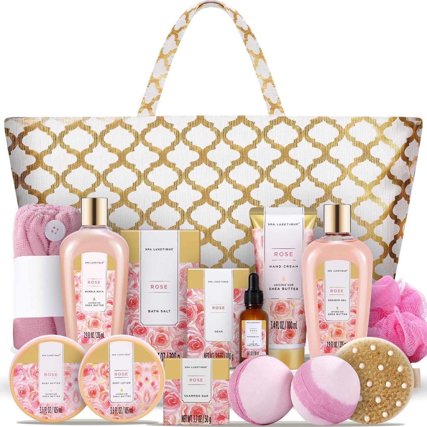Coffret spa pour femme – Parfum au choix : Lavande · Rose · Fleur de marguerite · Jasmin blanc