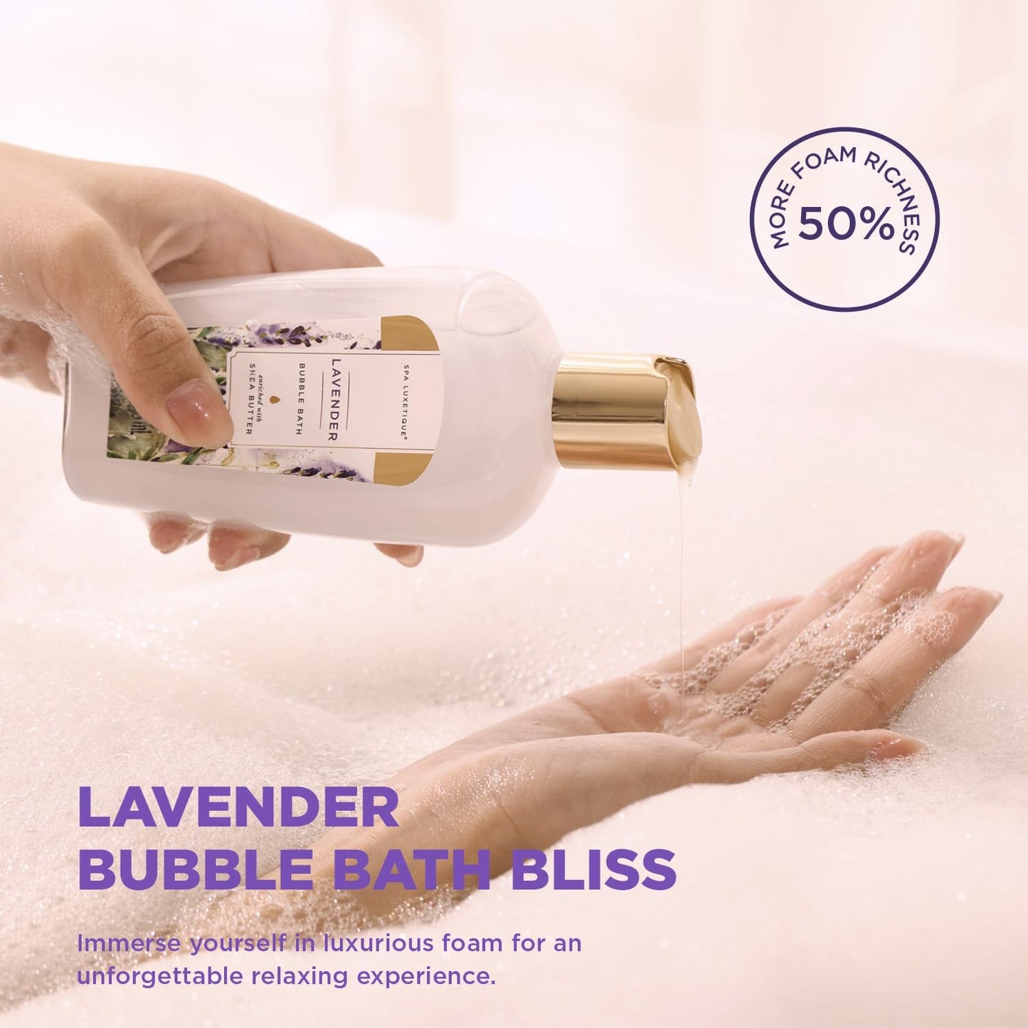 Coffret spa pour femme – Parfum au choix : Lavande · Rose · Fleur de marguerite · Jasmin blanc