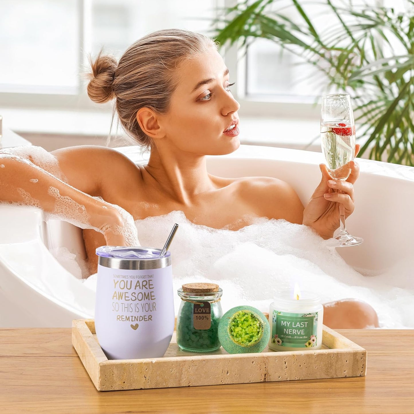 Coffret spa PREMIUM pour femme – Parfum Feuilles Vertes & Eucalyptus