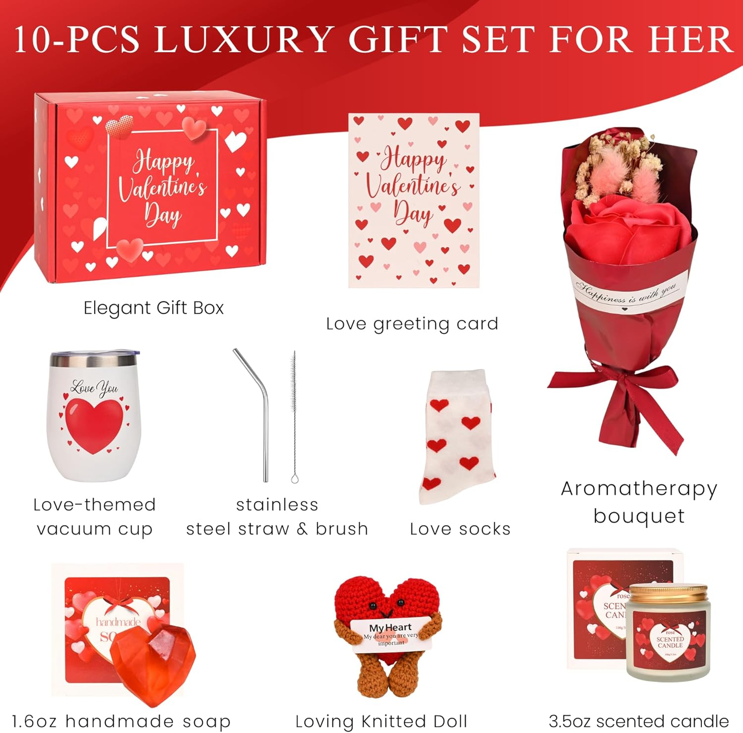 ÉDITION SPÉCIALE SAINT-VALENTIN | Coffret Cadeau 8 Pièces – Douceur & Amour