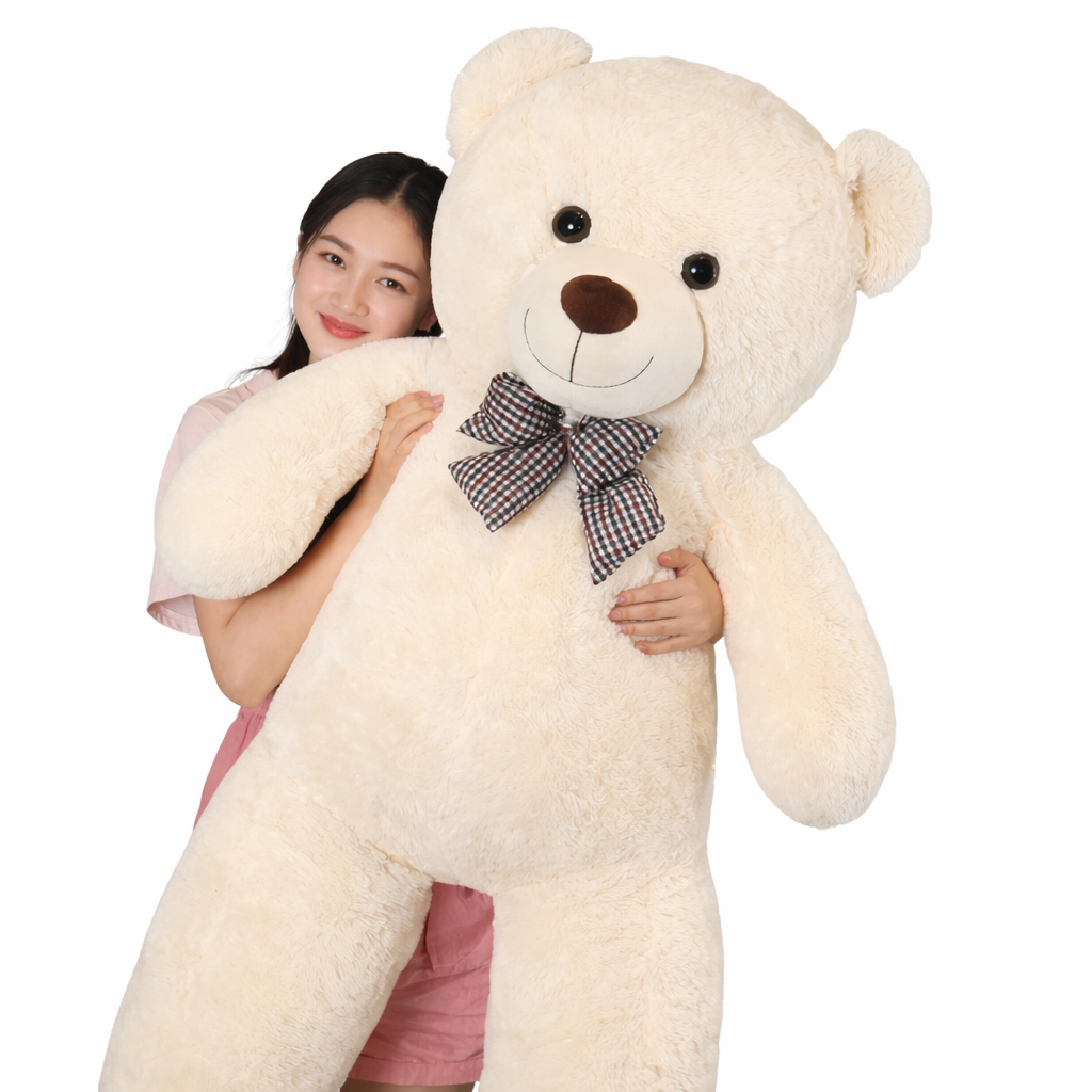 Ours en peluche GÉANT 105 cm – Brun, Blanc ou Rose