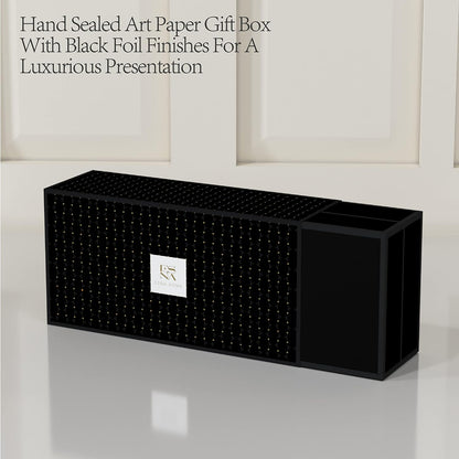 Coffret POUR LUI Trio de Bougies Parfumées – Cuir Aromatique & Feuille de Tabac | Thé Blanc & Agave Bleue | Néroli Sauvage