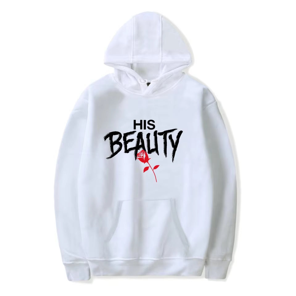 Hoodies Couple « HER BEAST / HIS BEAUTY » – Pour Lui & Elle