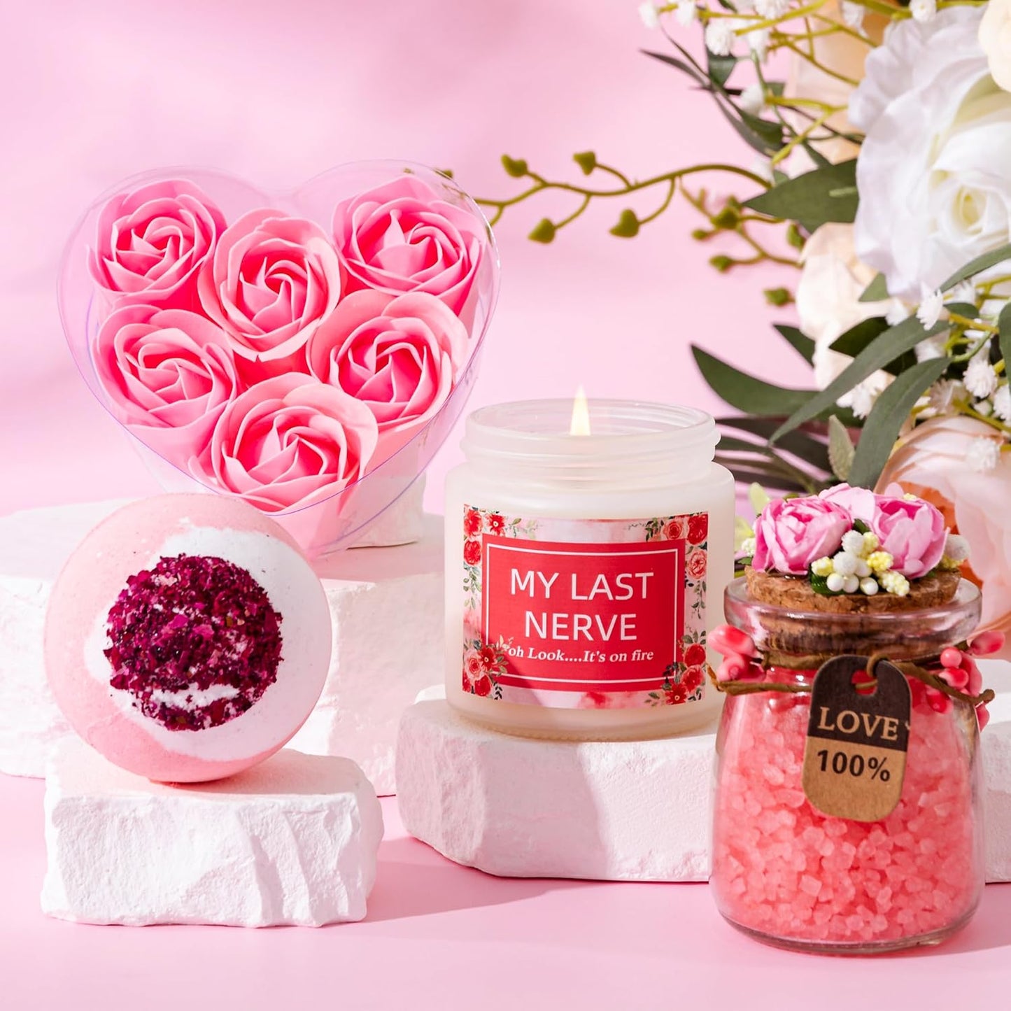 Coffret spa PREMIUM pour femme – Parfum Rose